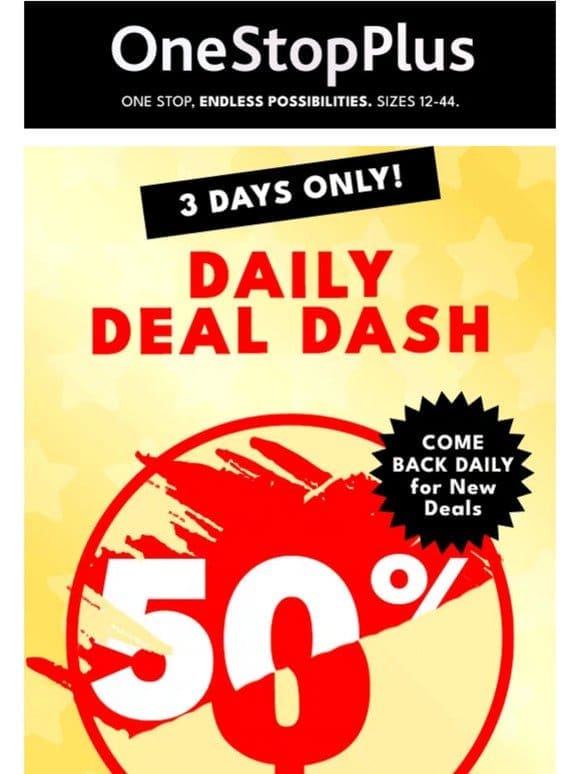 3 DAYS of spectacular savings