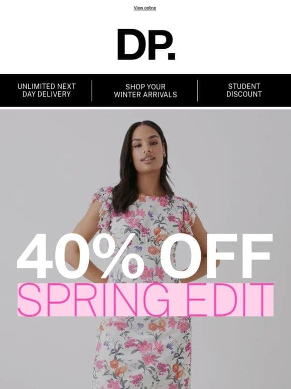 40% Off spring edit