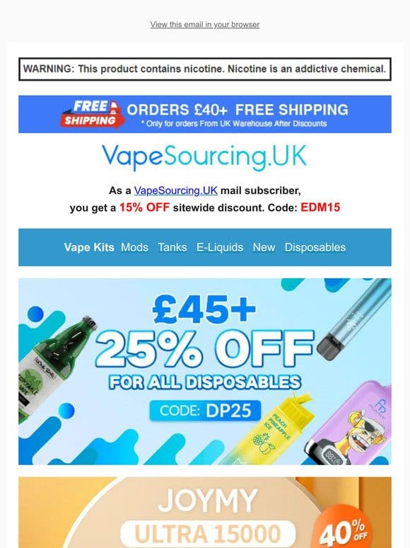 40% Off→8.99 Get 15000 Puffs Vape