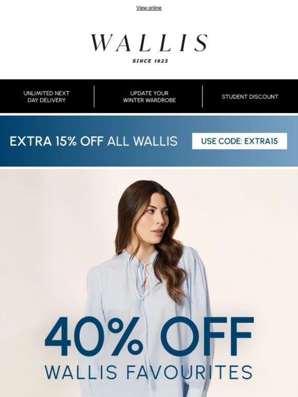 40% off Wallis favourites