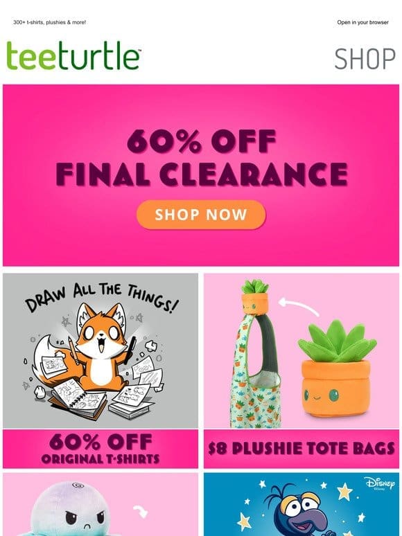 60% off Final Clearance!