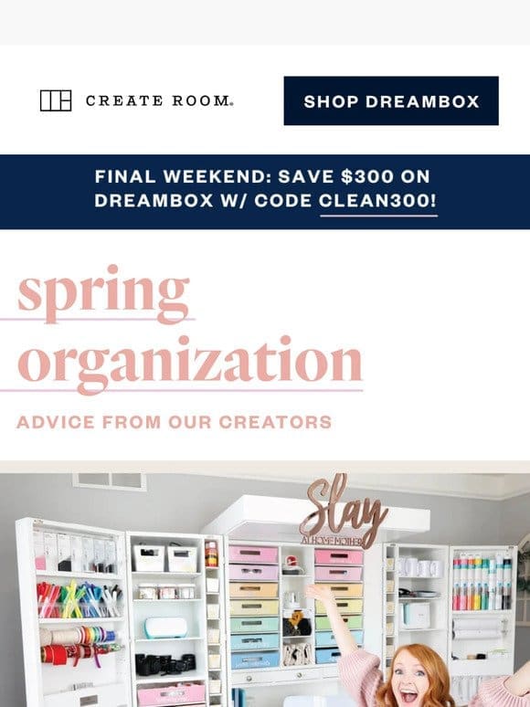 7 Spring Organization Tips ?