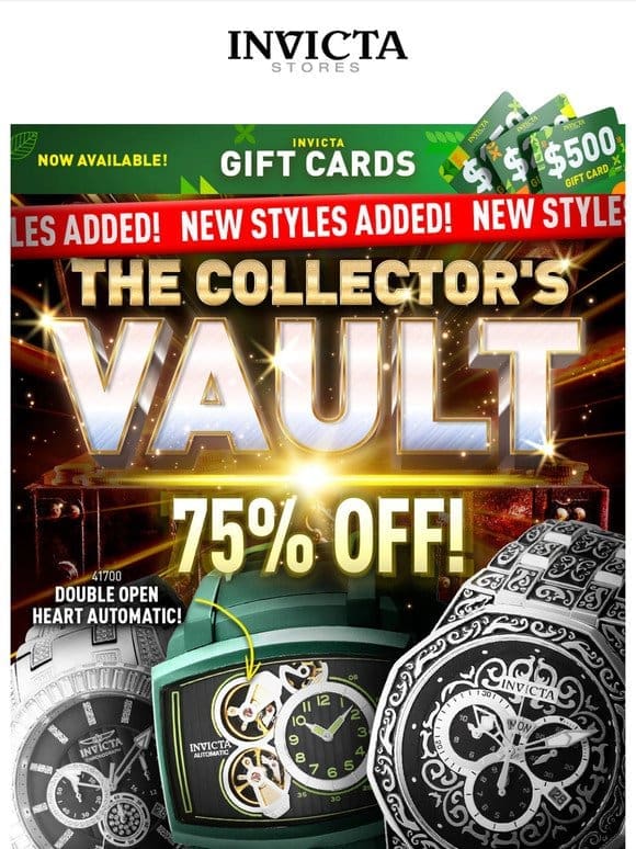75% OFF Open The COLLECTOR’S VAULT❗️