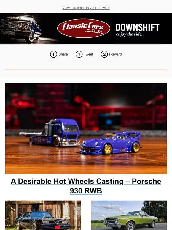 A Desirable Hot Wheels Casting – Porsche 930 RWB