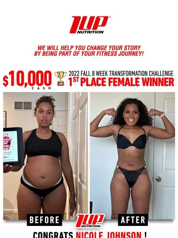 A Must See Transformation $10，000 Cash Winner