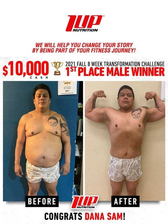 A Must See Transformation $10，000 Cash Winner