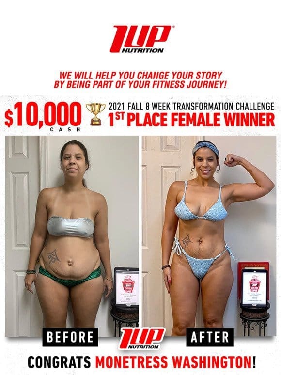 A Must See Transformation $10，000 Cash Winner