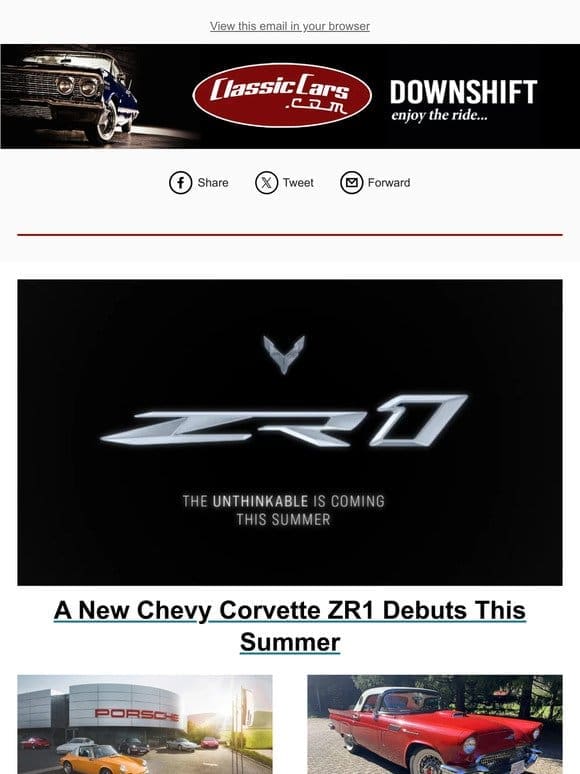 A New Chevy Corvette ZR1 Debuts This Summer