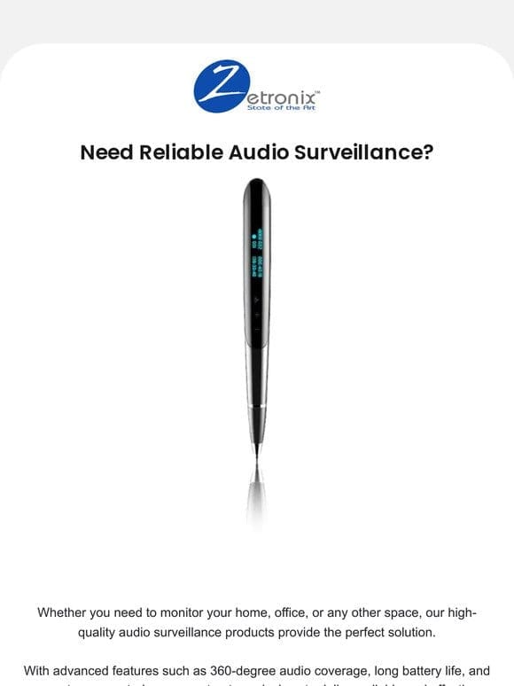 Are You Ready for Unstoppable Audio Surveillance?  ️‍♂️