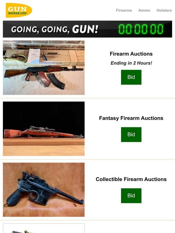 Auctions Ending Tonight