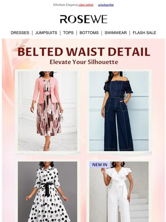 BELTED DESIGN: TUMMY CONTROL FASHION‼️