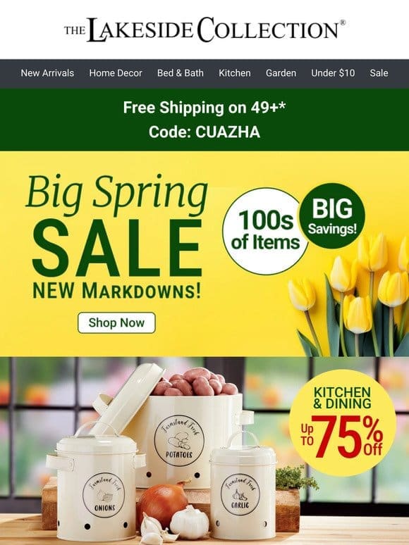 BIG SPRING SALE | Doorbuster Deals + Free Shipping!