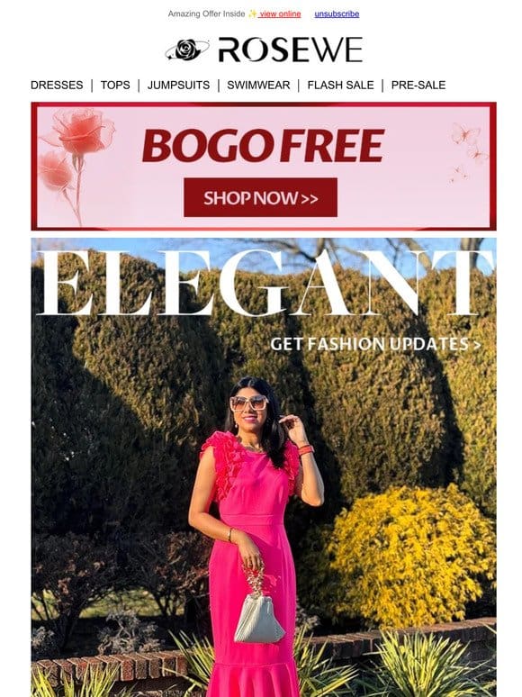 BOGO FREE + Party in style with elegant outfits!