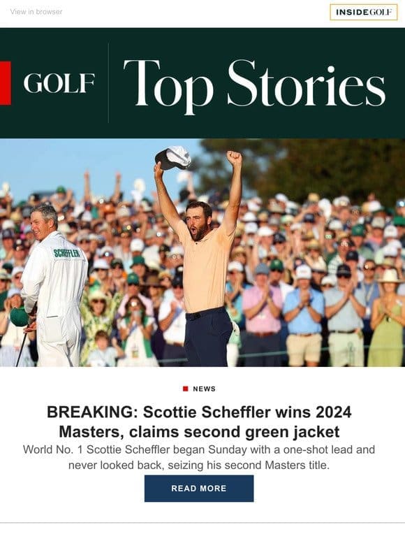 BREAKING: Scheffler wins 2024 Masters