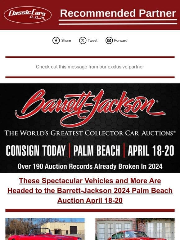 Barrett-Jackson’s Select Preview is Live!