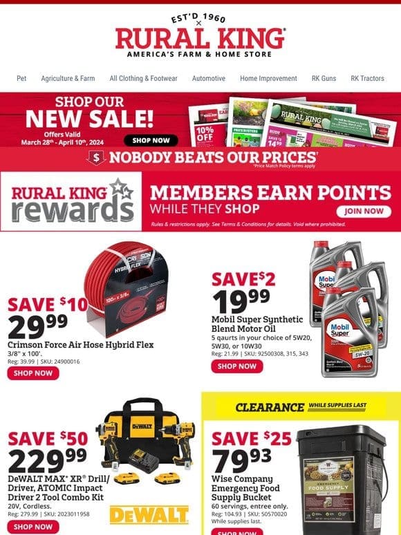 Be Ready for Anything w/Garage Essentials and Big Savings!