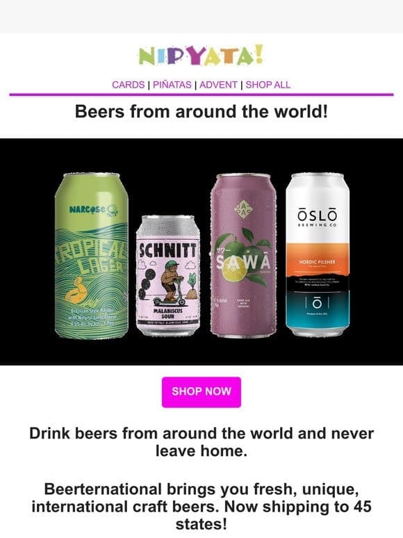 Beers from around the world!