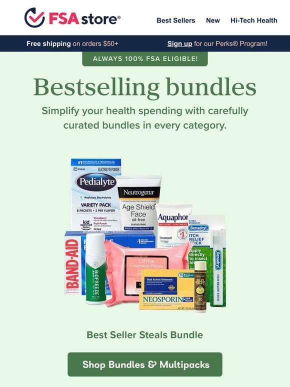 Bestselling bundles (including top brands!)