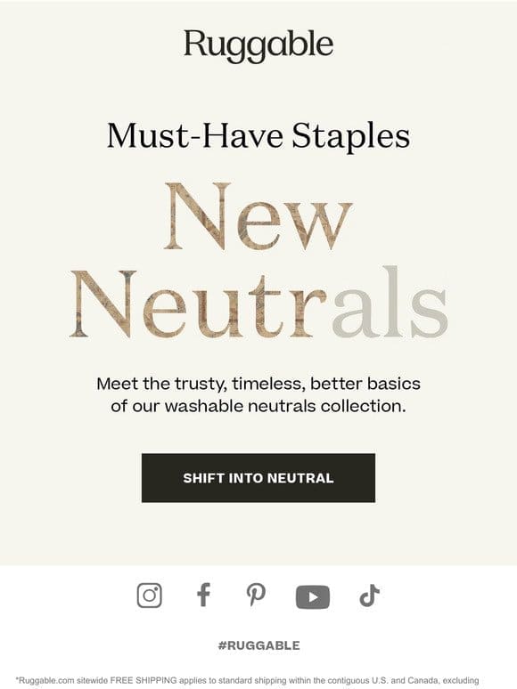 Better Basics: Time for New Neutrals