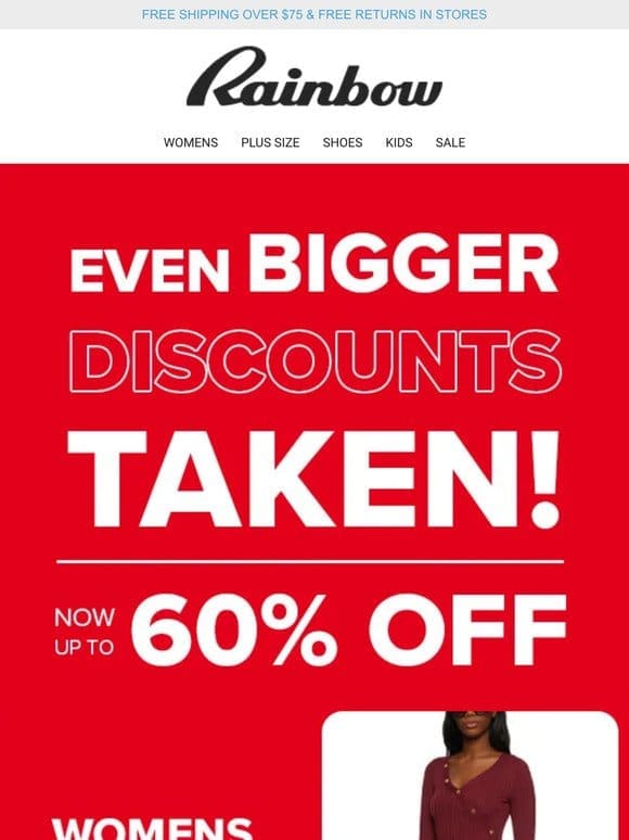 Big， bigger， biggest DISCOUNTS， —! ��