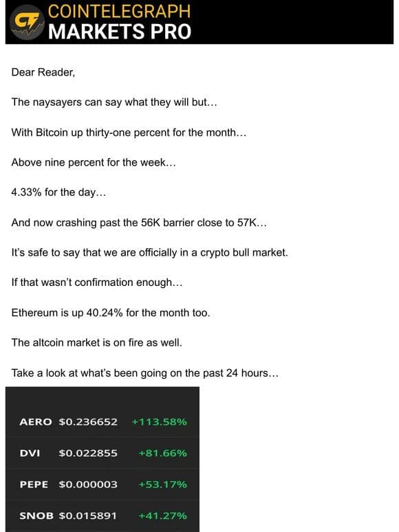 Bitcoin Booms & Altcoins Are On Fire