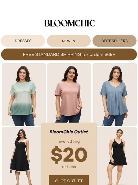 BloomChic Outlet: $20 or Less