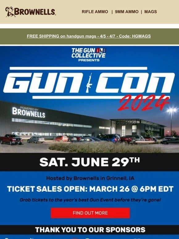 Brownells presents GUNCON 2024