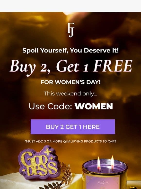 Buy 2， Get 1 FREE