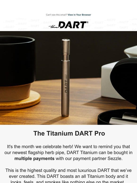 [Buy Now， Pay Later] Ultra Modern， Titanium DART Pro