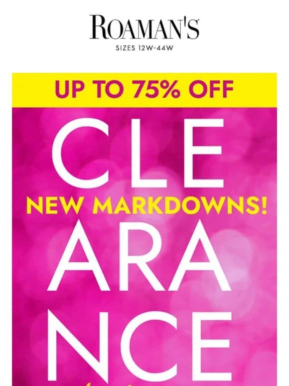 CLEARANCE CLEAROUTTTT!