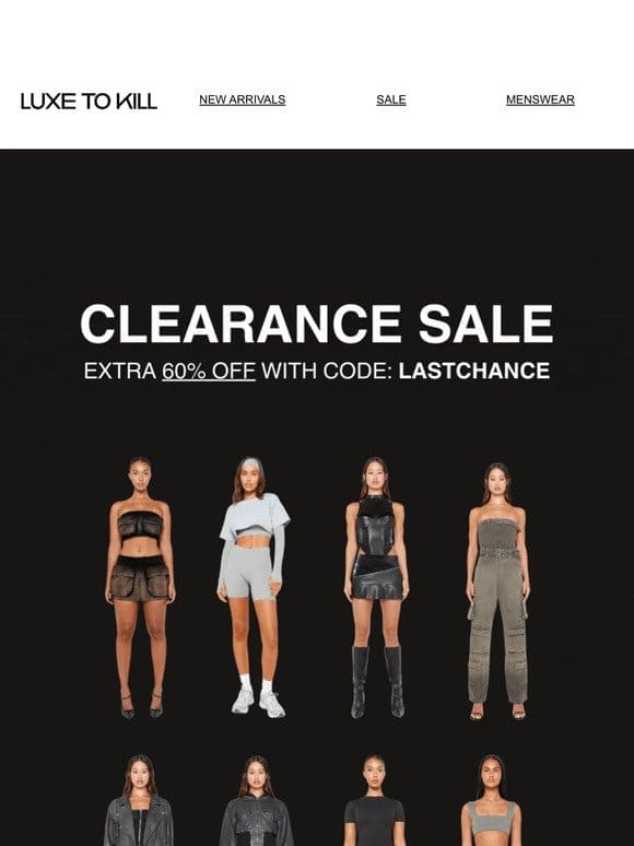 CLEARANCE SALE | UP TO 90% OFF