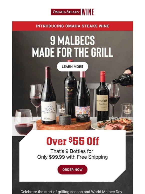 Celebrate Malbec Day， 9 wines ONLY $99.99