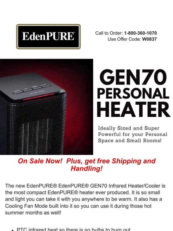 Claim $99 End-of-Season Heater NOW!