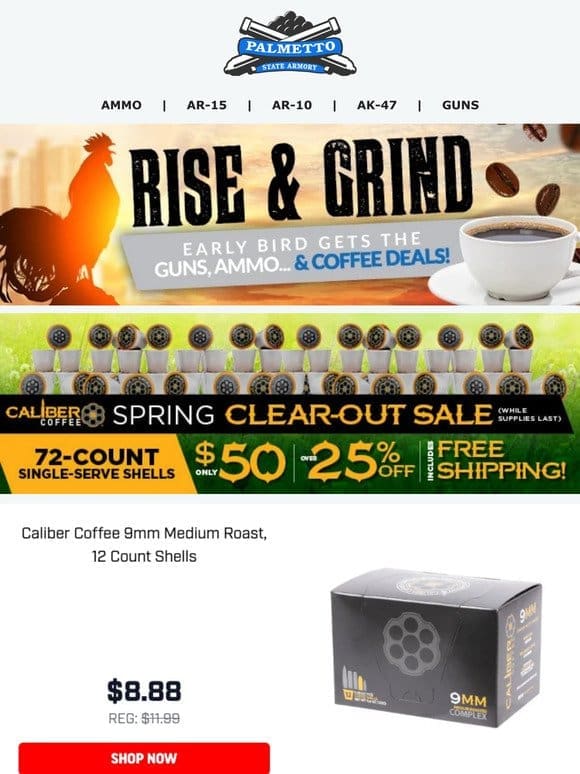 Clear Out Savings Continue | Buy Caliber Coffee Today!