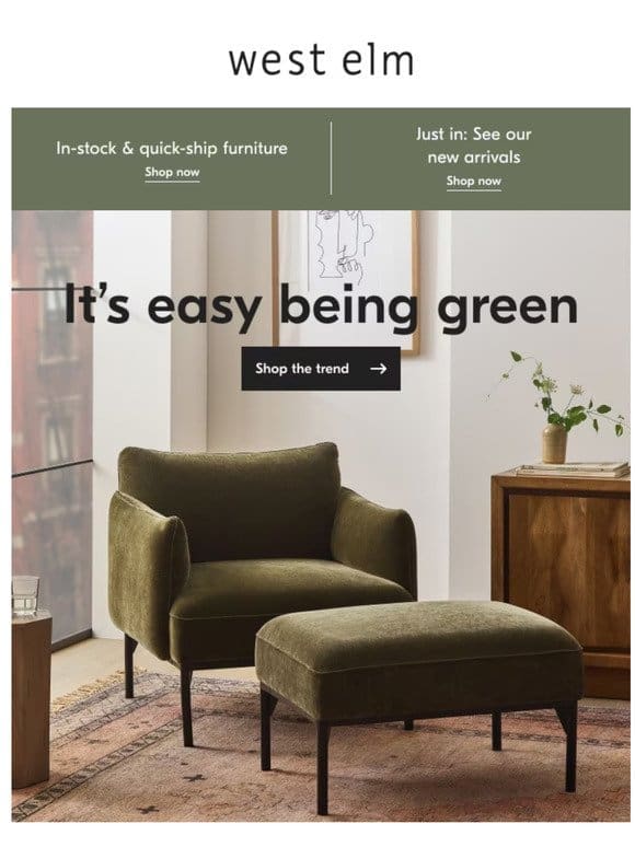 Color trendspotting: The greens of the moment