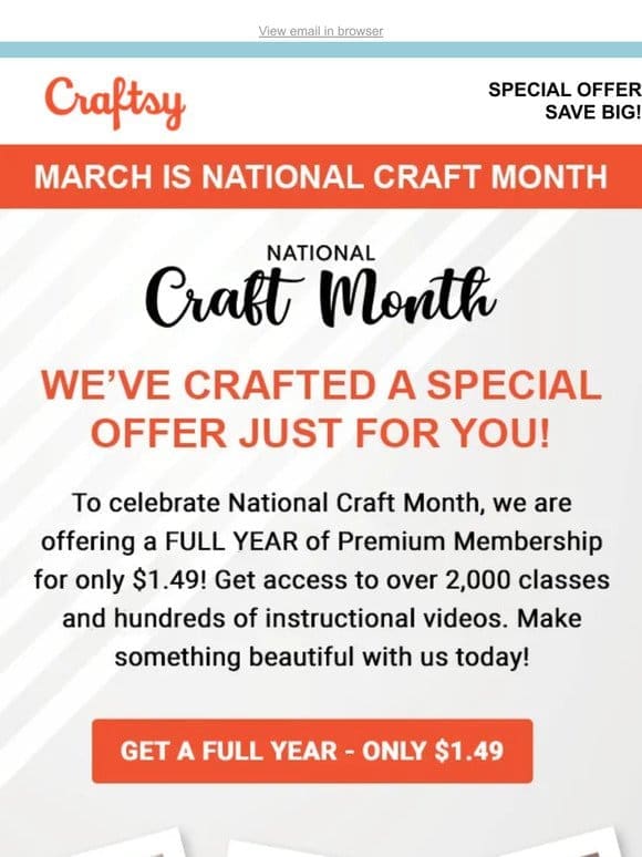 Craft Month Mystery: Discover it now!