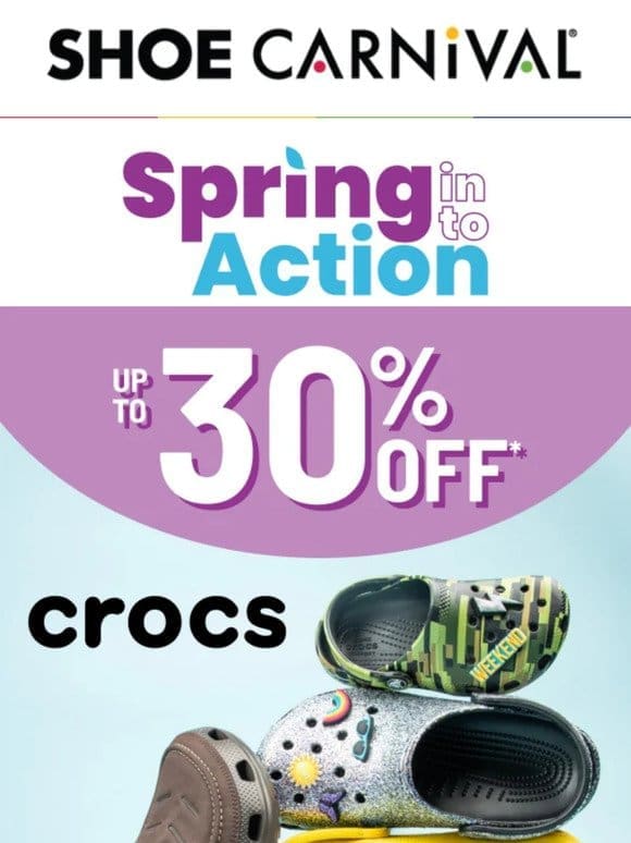 Crocs AND HEYDUDE are on sale now!