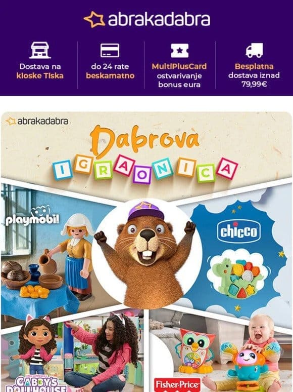 Dabrova igraonica: sve za zabavu na otvorenom  ️ Do -50% na baby opremu