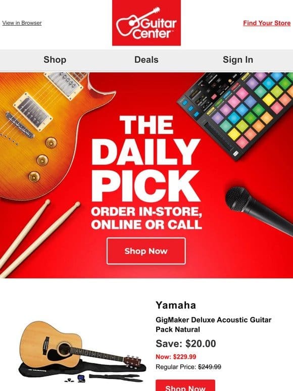 Daily Pick: Uncover your deal of the day