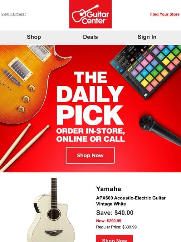 Daily Pick: Uncover your deal of the day