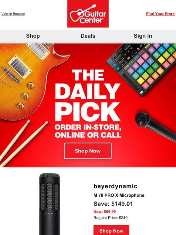 Daily Pick: Uncover your deal of the day