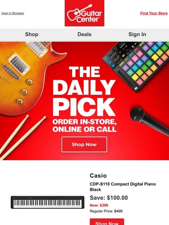 Daily Pick: Uncover your deal of the day