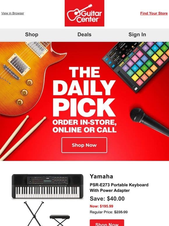 Daily Pick: Uncover your deal of the day