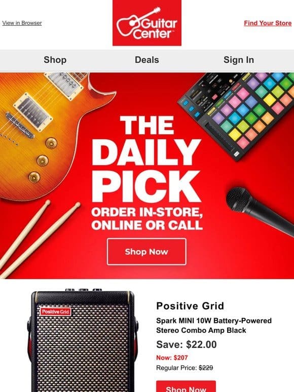 Daily Pick: Uncover your deal of the day