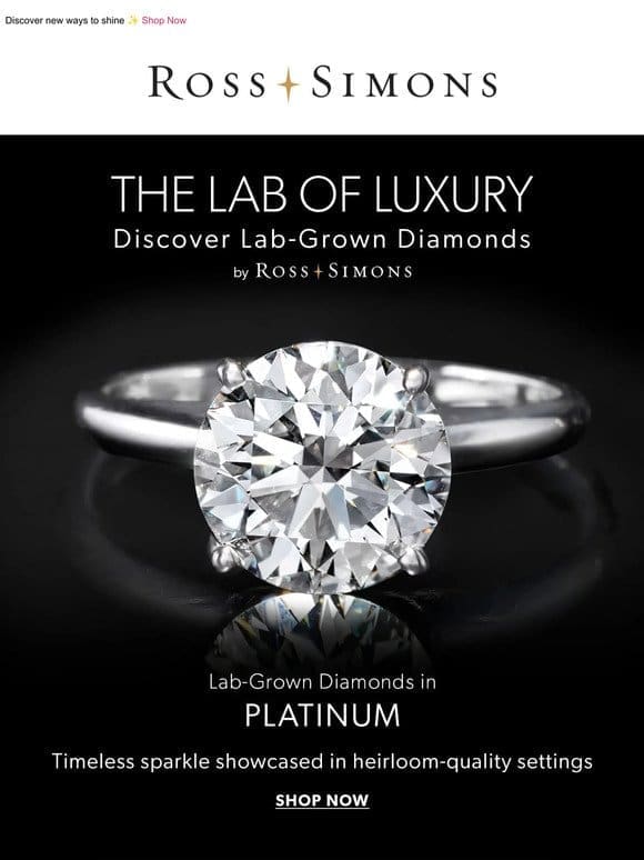 Dazzle for less: Lab-grown diamonds by Ross-Simons