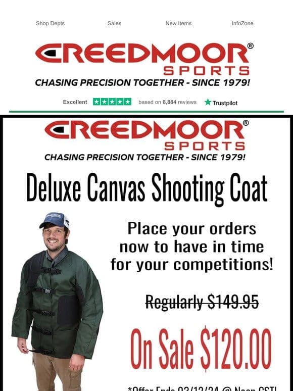 Deluxe Canvas Shooting Coats On Sale Now!