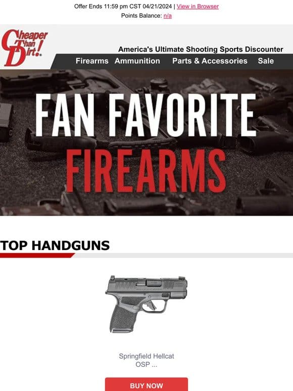 Discover Favorite Firearms By Our Customers