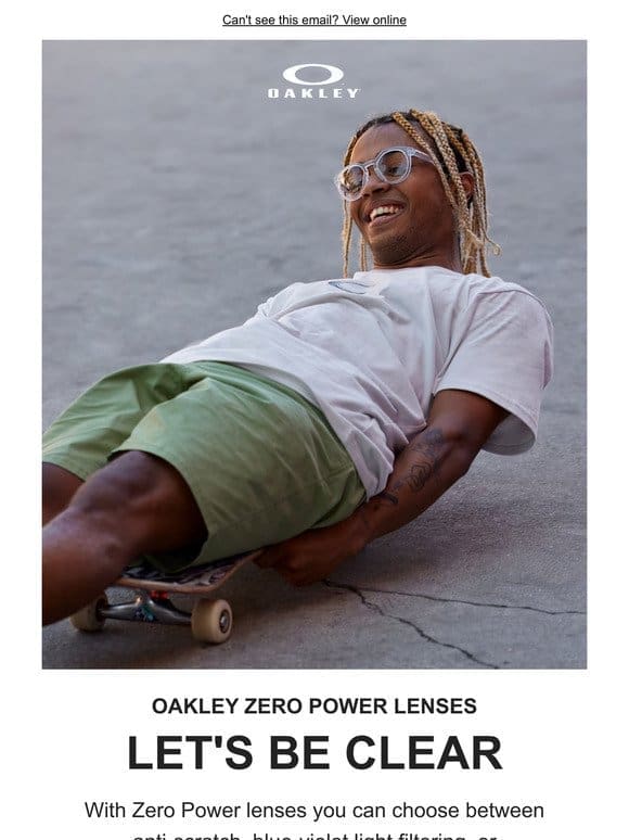 Discover Oakley Zero Power Lenses