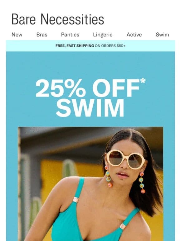 Dive In! 25% Off Swim Flash Sale