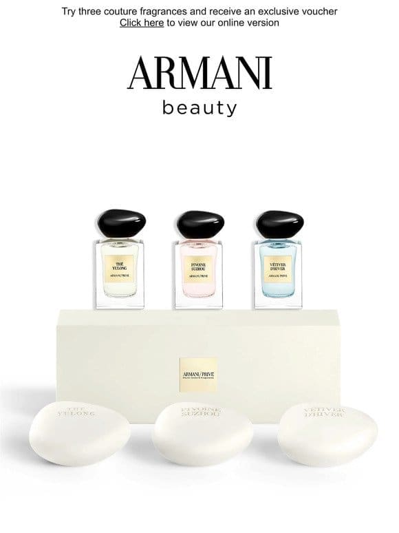 Dive into special world of Armani/Privé